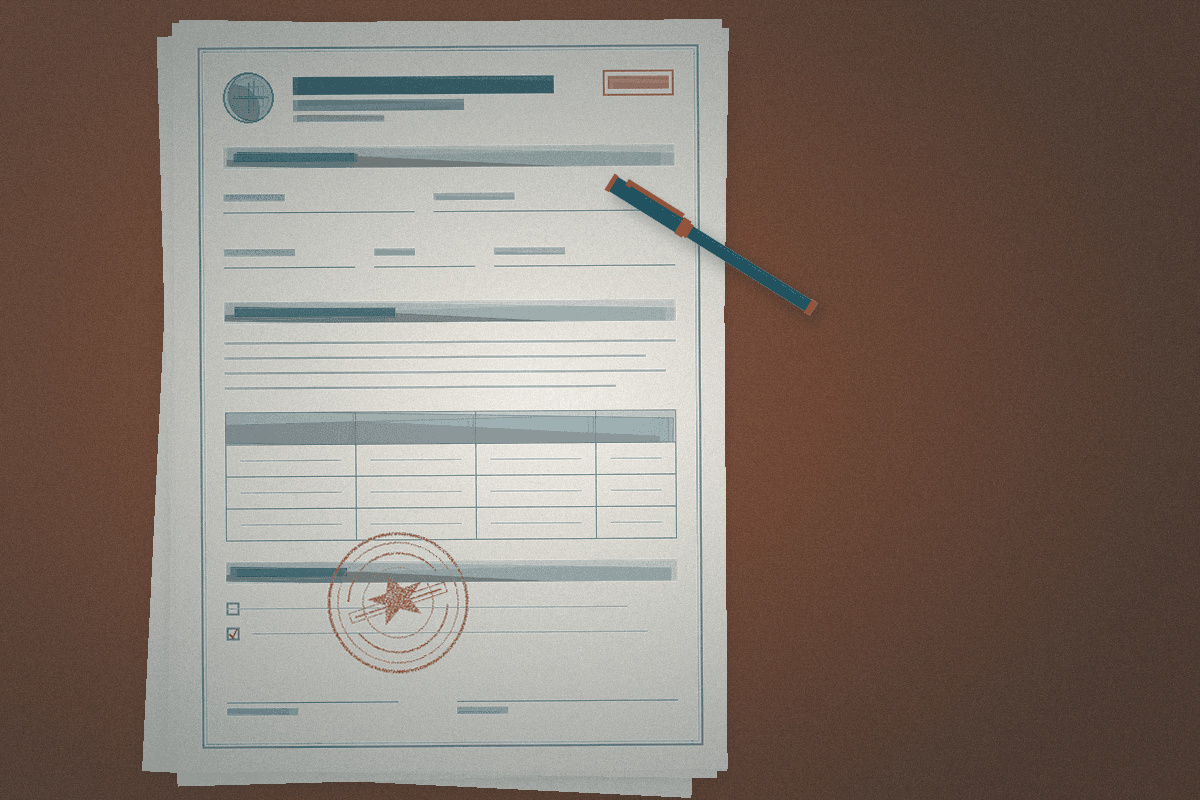Case files and documents on a desk